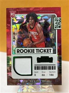 Jalen Green 2021-22 Contenders Rookie Card RC Cracked Ice Jersey